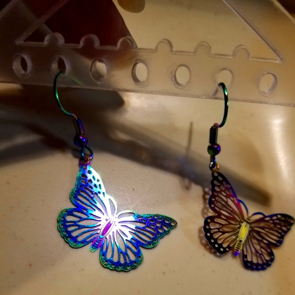- Filigree Butterfly Earrings